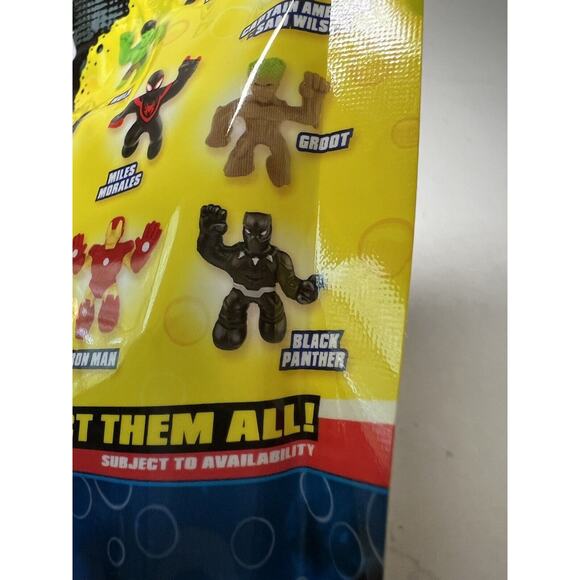 Heroes of Goo Jit Zu Minis Black Panther Marvel Stretchy Toy NEW NIP - Picture 3 of 4